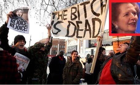 Thatcher death party