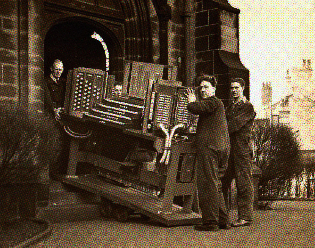 Albion Organ Into church