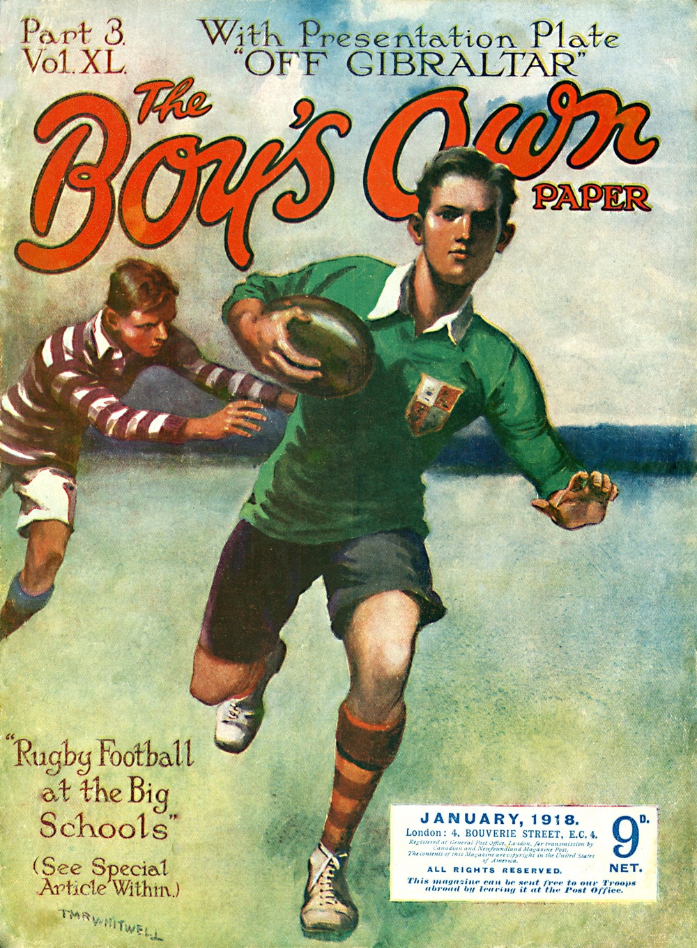 SPRY1003H, Boys Own Rugby, 1918